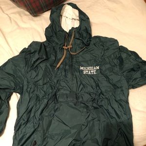 Michigan State Spartan Pull-over Windbreaker